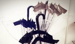 Складывайте зонт, не перекручивая спицы