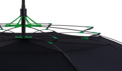 "Ветроустойчивый" каркас при выворачивании купола возвращается к нормальному положению