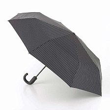 G818-4504 Chelsea-2 City Stripe Black Grey Зонт мужской автомат Fulton